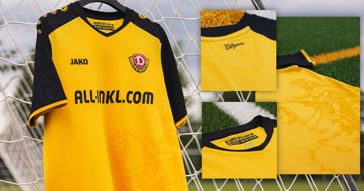 Das neue Heimtrikot für Dynamo Dresden